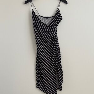 Streetwear Society Black and White Asymmetrical Dress
